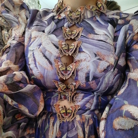 Zimmermann Botanica Butterfly-Detailed Mini Dress - Picture 8 of 11